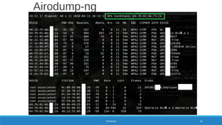 Airodump-ng
HANDSHAKE 62
 