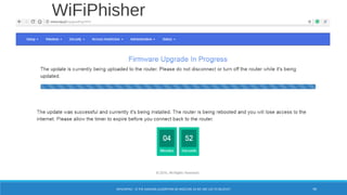 WiFiPhisher
99WPA/WPA2 – IS THE HASHING ALGORITHM SO INSECURE AS WE ARE LED TO BELIEVE?
 