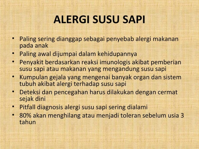 Alergi Susu Sapi PPT
