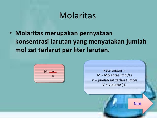 Konsentrasi dan sifat koligatif larutan
