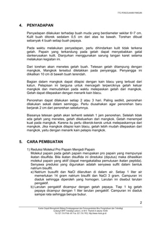 Konsentrat papain | PDF