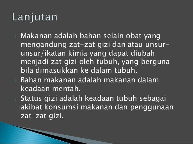 Konsep Dasar Ilmu Gizi Oleh Ibu Jumirah Konsep Dasar Ilmu Gizi Oleh Ibu Jumirah