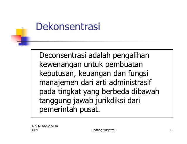 Konsep Desentralisas