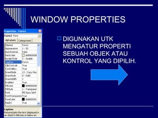 Konsep pemrograman dalam visual basic | PPT