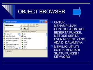 Konsep pemrograman dalam visual basic | PPT