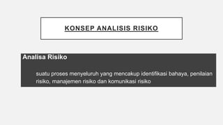 Konsep analisis risiko | PPTX