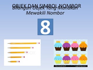 OBJEK DAN SIMBOLManakah
NOMBOR
Bilangan Objek Yang
Mewakili Nombor

8

 