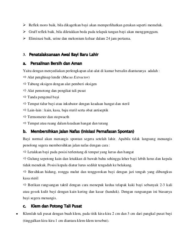 Konsep bayi baru lahir normal