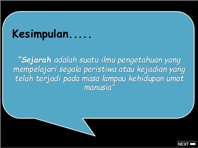 Konsep berfikir dalam ilmu sejarah