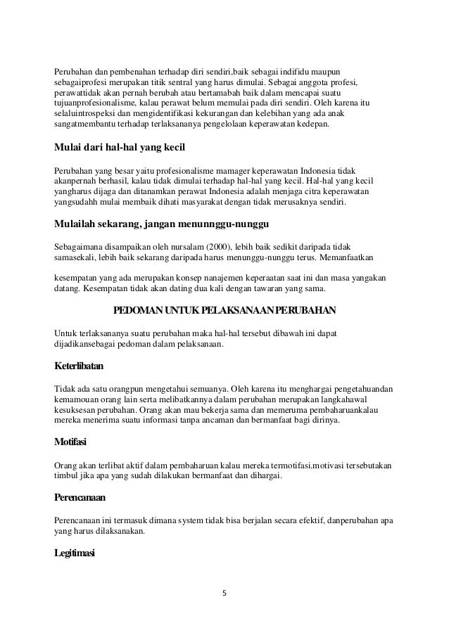 Konsep berubah dalam keperawatan 2