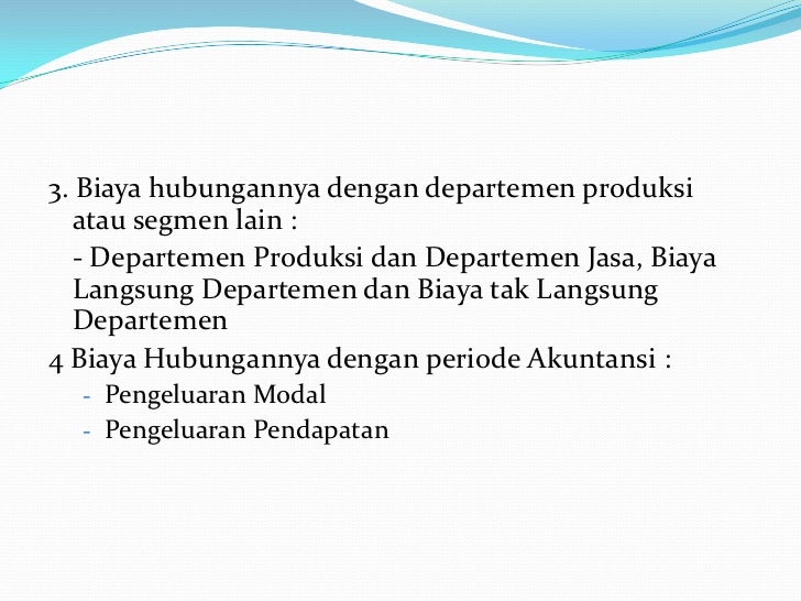 Konsep biaya Konsep biaya