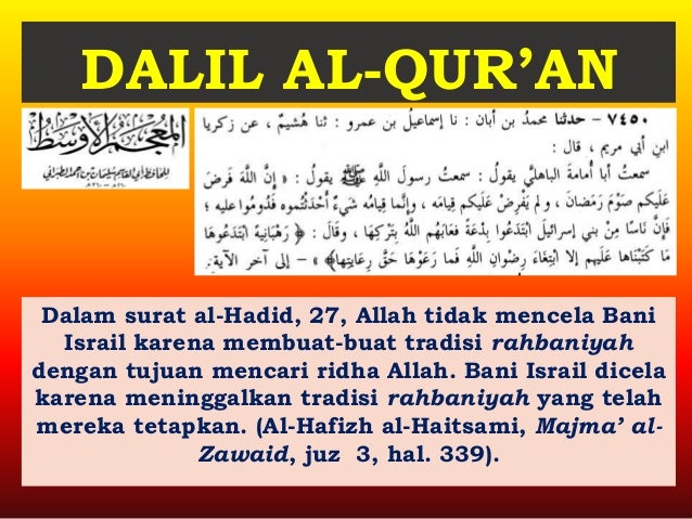 Dalil Hadits Tentang Bidah Sumber Ilmu