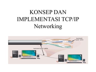 KONSEP DAN
IMPLEMENTASI TCP/IP
Networking
 
