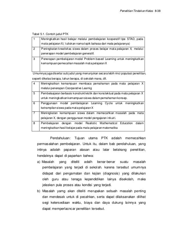 Konsep dan karakteristik penelitian tindakan kelas