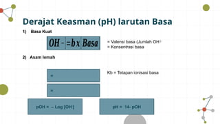 PPT KONSEP DAN PH ASAM BASA untuk kelas 12 | PPTX