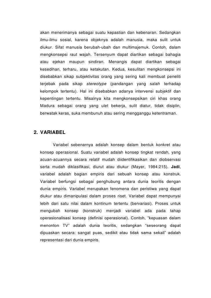 Konsep dan variabel