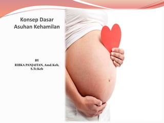 Konsep Dasar
Asuhan Kehamilan
BY
RIBKA PANJAITAN, Amd.Keb,
S.Tr.Keb
 