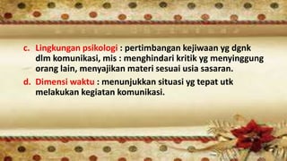 KONSEP DASAR KOMUNIKASI ilmu kesehatan Tri Mandiri Sakti Bengkulu @ | PPT