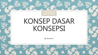 KONSEP DASAR
KONSEPSI
By Sumarni
 