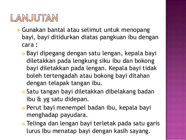 Konsep dasar menyusui