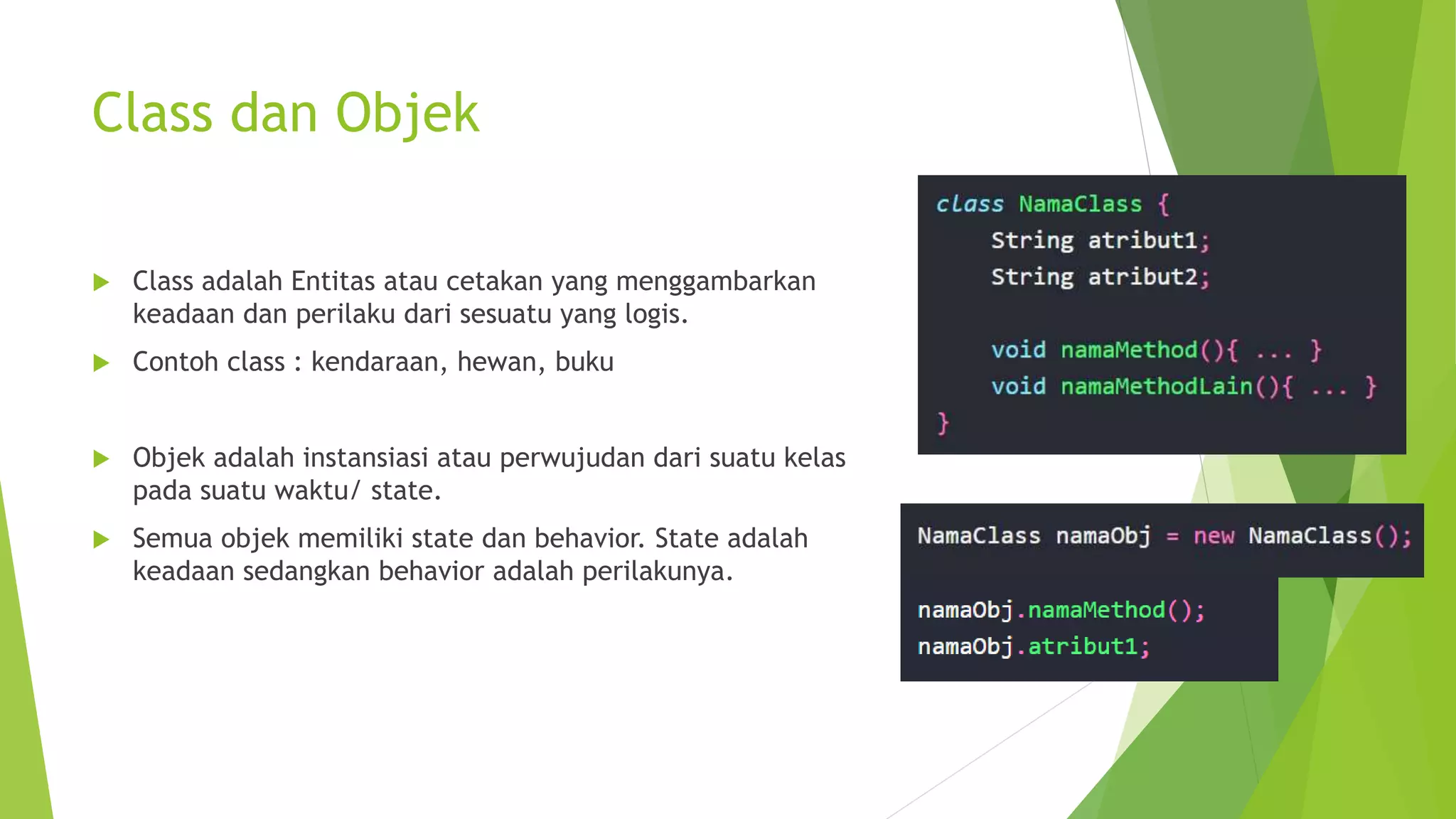 Konsep dasar oop | PPTX