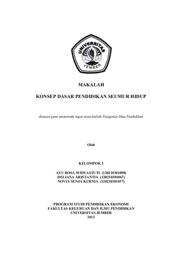 Konsep Pendidikan Seumur Hidup Dalam Pendidikan Islam
