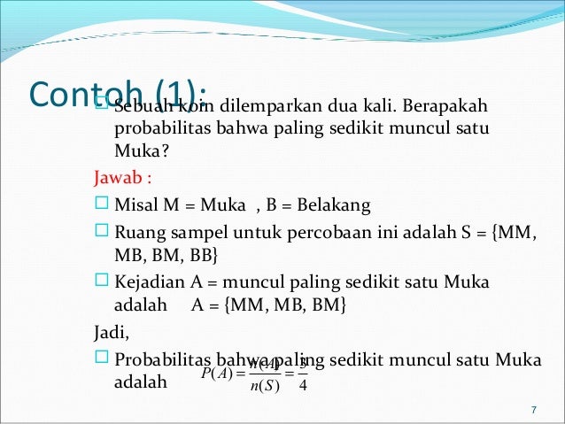 Konsep dasar probabilitas