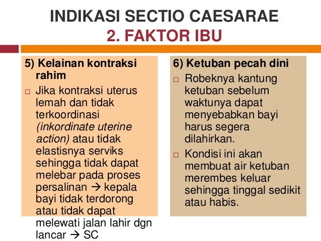Konsep Dasar Sectio Caesarea