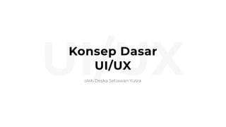 Konsep dasar UI/UX | PDF