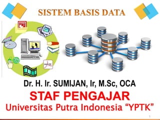 1
Dr. H. Ir. SUMIJAN, Ir, M.Sc, OCA
STAF PENGAJAR
Universitas Putra Indonesia “YPTK”
 