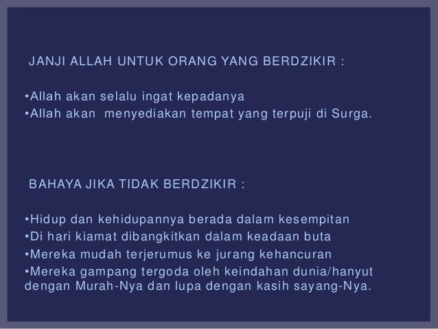 Konsep dzikir dan tafakkur