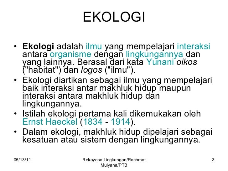 Peta konsep ekologi