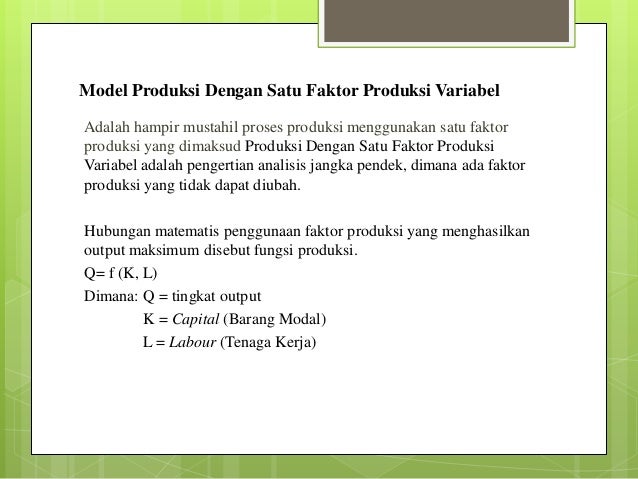Konsep Elastisitas Teori Perilaku Konsumen dan Teori Produksi