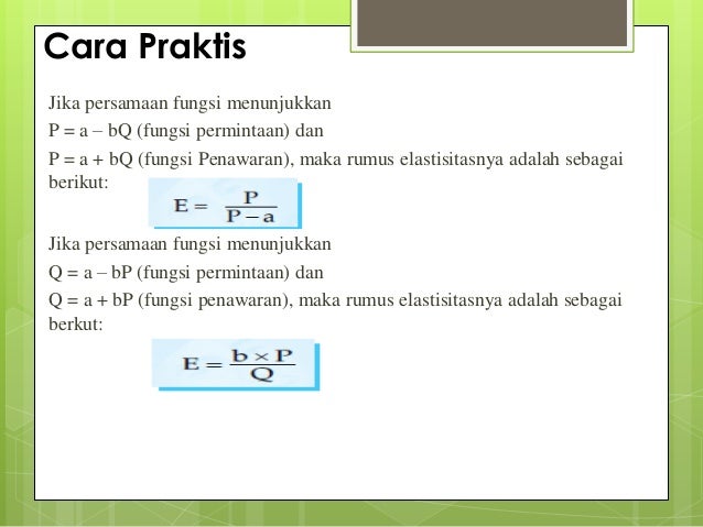 teori permintaan dan elastisitas essay Teori cobweb menjelaskan mengenai harga produk pertanian yang menunjukkan fluktuasi tertentu dari musim ke musim penyebab fluktuasi tersebut adalah reaksi yang terlambat (time lag) dari produsen (petani) terhadap harga elastisitas permintaan dan penewaran. teori permintaan dan elastisitas essay Teori cobweb menjelaskan mengenai harga produk pertanian yang menunjukkan fluktuasi tertentu dari musim ke musim penyebab fluktuasi tersebut adalah reaksi yang terlambat (time lag) dari produsen (petani) terhadap harga elastisitas permintaan dan penewaran.