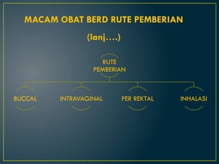 Contoh Obat Rute Rektal Konsep Farmakologi dan Dasar-dasar farmakologi | PPTX