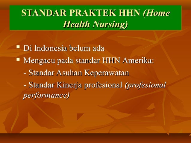 Konsep Home Care Di Indonesia
