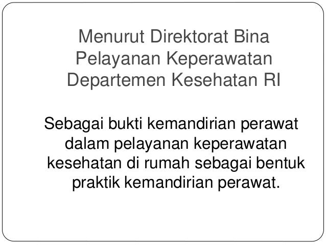 Konsep Homecare