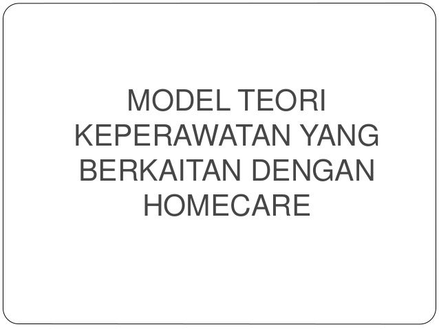 Konsep Home Care Keperawatan Pdf