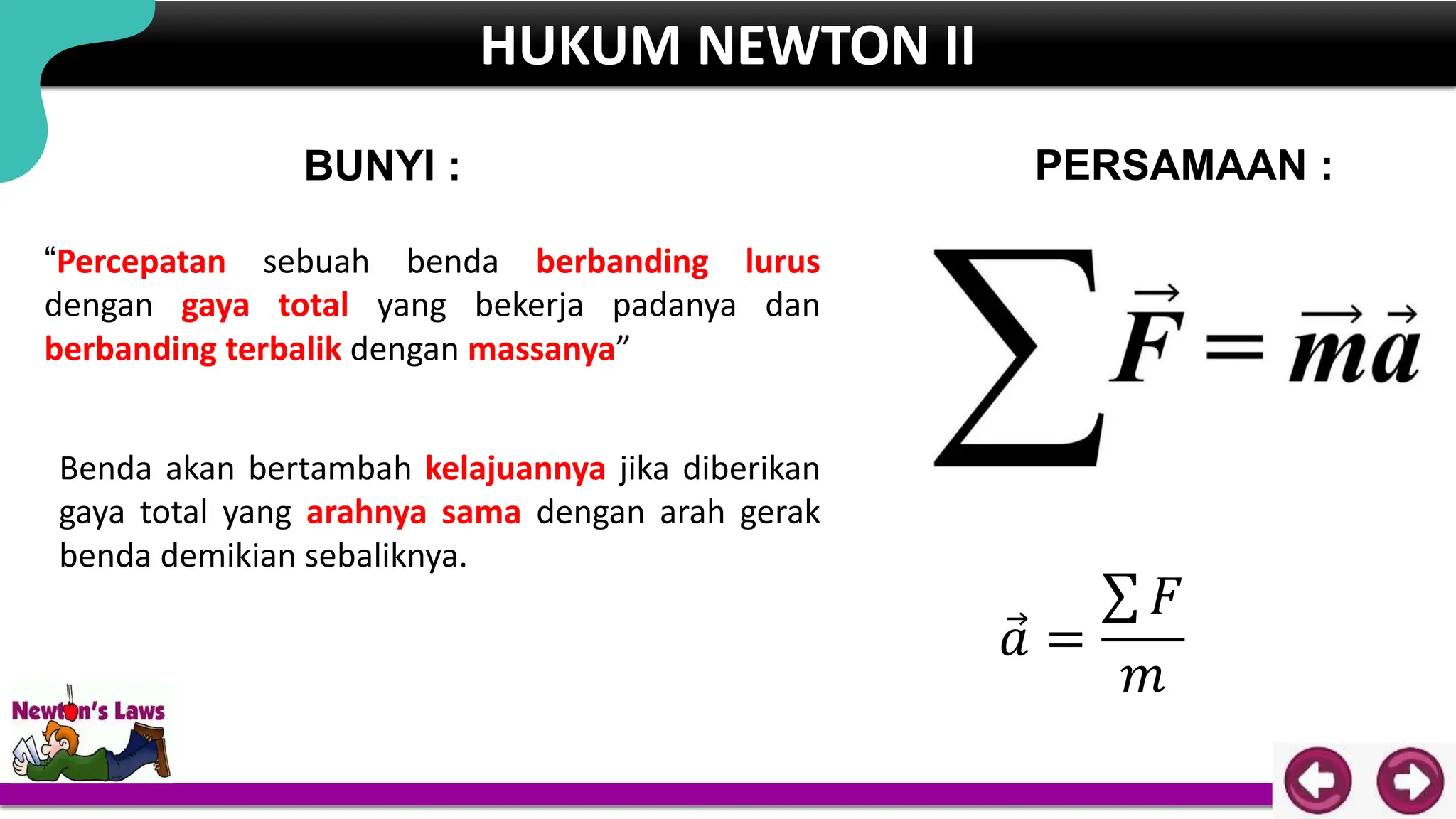 Konsep Hukum Newton Tentang Gerak dalam Fisika.pptx