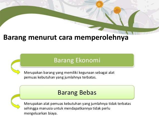 Pengertian Barang Ekonomi Barang Illith Dan Barang Bebas Serta