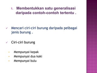 Soaljawabdijalankanuntukmencungkilpemukiranmurid .Jenis-jenisinduktif