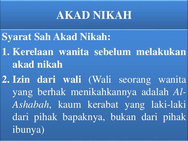 Konsep kafa'ah, syarat dan rukun nikah, mahar