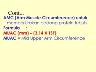 Muac Formula Konsep Kebutuhan Nutrisi pada dewasa ppt | PPT