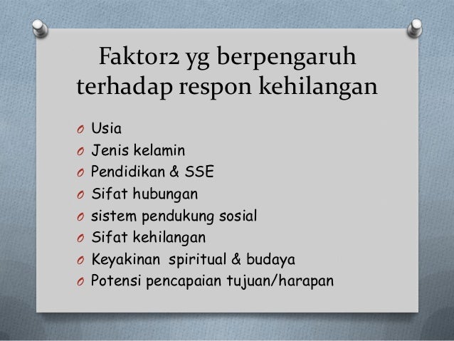 Konsep kehilangan dan berduka