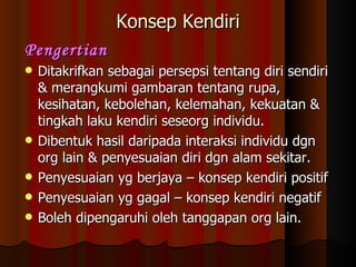 Maksud Konsep Kendiri