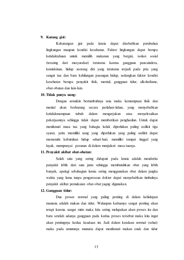 Konsep Keperawatan Kesehatan Lanjut Usia