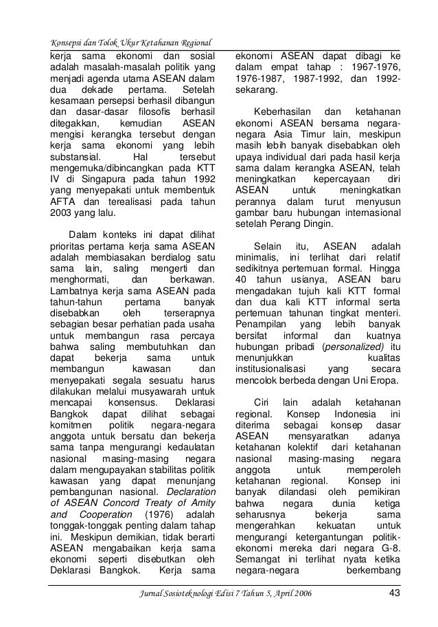 Konsep Ketahanan Regional