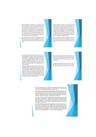  Ayat kedua menjelaskan apa “pekerjaan” Allah. Kepada Allah-lah tempat
bergantung segala sesuatu. Tidak seperti orang Yunani kuno yang percaya bahwa
tuhan cuma diam, Islam percaya bahwa Allah senantiasa dalam kesibukan. Allah-
lah yang membuat keputusan atas segala sesuatunya di dunia ini. Karena itu, kita
meminta kepada-Nya. Kita beribadah pada-Nya dan meminta pertolongan pada-
Nya. Iyyaaka na’buduu wa iyyaaka nasta’iin.Di sini, kita dapat melihat perbedaan
pandangan antara Islam dan kepercayaan Yunani kuno tadi. “Tuhan” yang diam
versi para filsufYunani itu tidak bisa dimintakan pertolongan. Sebabmaunya cuma
diam. Dalam kepercayaan dewa-dewi ala Yunani yang lebih kuno lagi, “tuhan”
malah perlu disogok dan dirayu. Kalau tidak diadakan pemujaan dan persembahan
macam-macam,dewa-dewiYunanitidak pedulipadamanusia.
 Dalam Islam, kita diajarkan untuk berdo’a dan meminta pada Allah. Sebab
semuanya bergantung pada Allah. Kalau kita menganggap bahwa prestasi kita
adalah hasil kerja keras kita sendiri, maka itulah hamba Allah yang sombong.
Jangankan kita, para Nabi dan Rasul saja berdo’a. Siapa yang lebih saleh daripada
mereka?
 Ayat kedua menjelaskan apa “pekerjaan” Allah. Kepada Allah-lah tempat
bergantung segala sesuatu. Tidak seperti orang Yunani kuno yang percaya bahwa
tuhan cuma diam, Islam percaya bahwa Allah senantiasa dalam kesibukan. Allah-
lah yang membuat keputusan atas segala sesuatunya di dunia ini. Karena itu, kita
meminta kepada-Nya. Kita beribadah pada-Nya dan meminta pertolongan pada-
Nya. Iyyaaka na’buduu wa iyyaaka nasta’iin.Di sini, kita dapat melihat perbedaan
pandangan antara Islam dan kepercayaan Yunani kuno tadi. “Tuhan” yang diam
versi para filsufYunani itu tidak bisa dimintakan pertolongan. Sebabmaunya cuma
diam. Dalam kepercayaan dewa-dewi ala Yunani yang lebih kuno lagi, “tuhan”
malah perlu disogok dan dirayu. Kalau tidak diadakan pemujaan dan persembahan
macam-macam,dewa-dewiYunanitidak pedulipadamanusia.
 Dalam Islam, kita diajarkan untuk berdo’a dan meminta pada Allah. Sebab
semuanya bergantung pada Allah. Kalau kita menganggap bahwa prestasi kita
adalah hasil kerja keras kita sendiri, maka itulah hamba Allah yang sombong.
Jangankan kita, para Nabi dan Rasul saja berdo’a. Siapa yang lebih saleh daripada
mereka?
 Ayat terakhir menuntaskan konsep tauhidullaah. Allah hanya satu, dan tak ada
yang serupa dengan-Nya. Ayat terakhir ini juga penting untuk menjelaskan dua
konsep tauhidullaah, yaitu ketunggalan sifat dan perbuatan-Nya. Apa pun yang
bisa kita bayangkan, itu bukanlah Allah. Karena Allah berbeda dari segalanya.
Karena itu, Islam tidak mengenal penggambaran Dzat Allah. Jika umat Kristiani
dan Hindu menggambarkan sosok tuhan mereka, maka Islam tidak
menggambarkan sosok Allah. Allah Maha Melihat, kita pun dapat melihat. Tapi
penglihatan kita berbeda dengan Allah. Tidak ada yang serupa dengan-Nya.
Burung dan lalat bisa terbang, pesawat pun bisa. Tapi burung dan lalat itu
berbedadengan pesawat
 Allah ciptakan segalanya dari ketiadaan, sedangkan manusia hanya bisa
menciptakan benda-benda dari bahan baku yang Allah sediakan. Sifat Allah pun
berbeda dengan manusia dan makhluk-makhluk lainnya. Manusia, misalnya,
marah jika kepentingannya dilanggar. Allah murka bukan karena alasan yang
sama, karena Allah tak butuh apa-apa dari kita. Dia tidak pernah merasa
dirugikan. Jadi, kemurkaan Allah berbeda dengan kemarahan manusia. Maka,
“ekspresinya” pun berbeda. Adakalanya, Allah murka pada seorang hamba yang
durhaka, lantas ia malah dibiarkan hidup bergelimang kenikmatan. Semua itu
hanya menambah kedurhakaannya, dan kelak ia akan disiksa di neraka. Itulah
salah 1 bentuk murka Allah. Apa manusia bisa melakukan hal yang sama? Marah
kepadaorang lain, lantas malah menyenangkannya?Tidak!
 Allah murka bukan karena merasa rugi. Allah melarang bukan karena takut. Kita
melarang orang masuk ke pekarangan kita tanpa izin karena takut akan disakiti
orang tak dikenal atau takut orang tersebut merampok rumah kita. Tapi Allah
melarang manusia untuk memikirkan Dzat-Nya bukan karena takut. Memang
manusiabisaapa?
 Dengan konsep Tuhan yangdemikian, kita terbebas dari materialisme. Kebenaran
tidak diukur dari kenikmatan duniawi. Sebaliknya, kita justru memandang
kenikmatan duniawisebagai cobaan.Itu konsekuensidarikonsep Tuhan alaIslam.
 Di cerita-cerita vampir ala Barat, banyak yang memperlihatkan konsep Tuhan seolah-
olah Tuhan sedang berperang dengan Iblis. Dalam Islam, Allah tidak berperang
melawan siapa-siapa.Memang siapa yang bisa memerangiAllah?
 Ada seorang non-Muslim yang pernah berkata bahwa semakin banyak berdo’a, iman
kita makin lemah. Inilah tandanya konsep Tuhan kita berbeda. Dalam Islam, Allah-lah
yang memerintahkan manusia untuk berdo’a. Jika ada orang tidak berdo’a itu
tandanya orang tersebut tak beriman. Hanya hamba yang angkuh yang tidak meminta
kepada-Nya. Dengan tidak berdo’a, seolah-olah kita mampu berdiri sendiri tanpa
Allah.Hal ini bertentangan dengan Surah Al-Ikhlash danAl-Fatihah.
 Non-Muslim tersebut kemudian mengatakan bahwa yang banyak berdo’a itu rewel
kepada Tuhan. Konsep Tuhan-nya memang beda. Dalam Islam, Allah tidak keberatan
kalau manusia banyak berdo’a. Mungkin, dalam pandangan non-Muslim tersebut,
Tuhan akan jengkel dan merasa direpotkan. Dalam Islam, Allah tak pernah merasa
kerepotan. Mintalah apa saja pada-Nya, Dia sanggup mengabulkannya dan senantiasa
mendengarkan do’a-do’a kita.
 Non-Muslim tersebut berkata lagi bahwa yang bersatu dengan Tuhan tak bicara pada-
Nya. Konsep “bersatu dengan Tuhan” (wihdatul wujud) memang berbahaya. Karena
merasa bersatu dengan Tuhan, lantas merasa dirinya sudah sama dengan Tuhan.
Lama-lama, ia pun merasa tak perlu beribadah lagi. Padahal, manusia paling saleh
yaitu Rasulullah s.a.w saja selalu berdo’a. Siapa lagi yang lebih dekat dengan Allah
selain dirinya? Berdoa mengajarkan kita untuk memahami posisi kita di hadapan
Allah.konsep Tuhanyang diutarakan non-Muslimtersebutmemang berbeda.
 