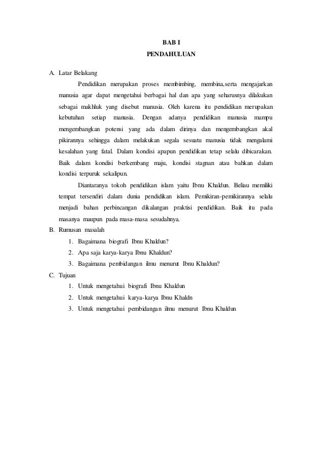 Konsep Klasifikasi Ilmu Menurut Ibnu Khaldun