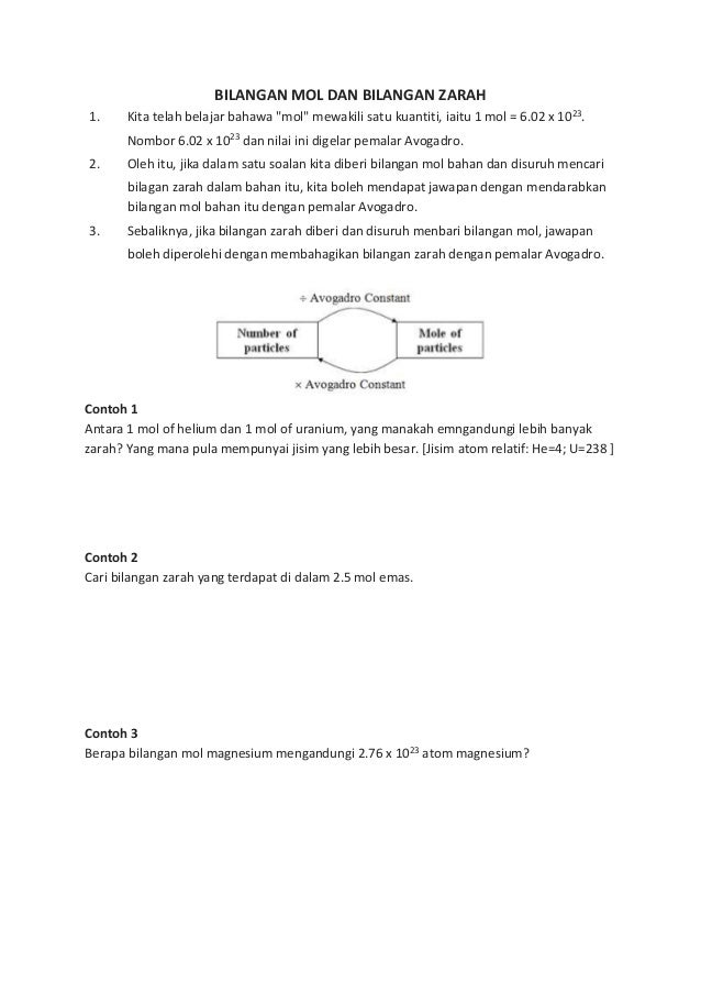 Pemalar avogadro maksud Nombor Avogadro